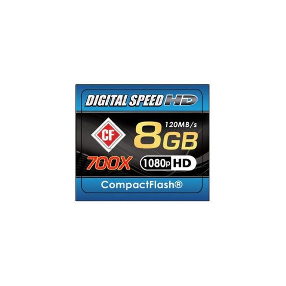 Digital Speed 8GB 700X Professional High Speed 120MB/s Error Free (CF) Memory Card Class 10