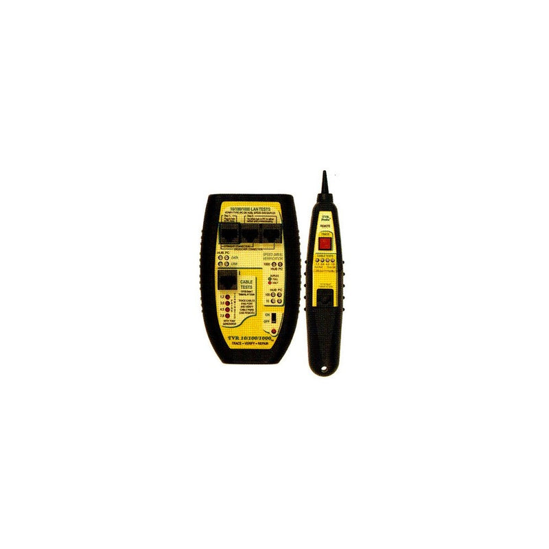 Triplett / Byte Brothers TVR10/100/1000K Network LAN Cable Tester RJ45 CAT5 CAT6 Base-T with Tone Generator and Probe