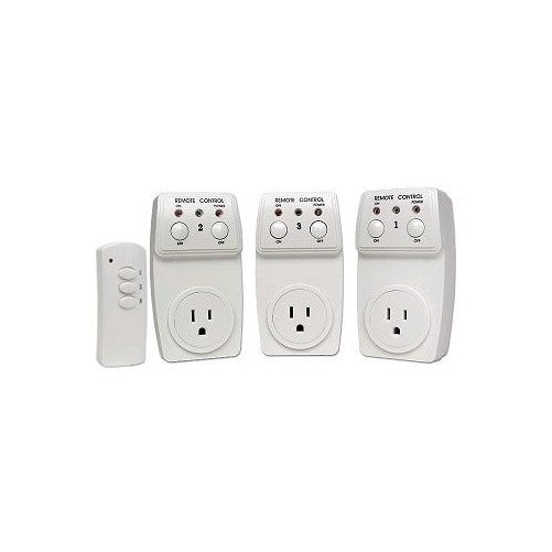 1 pack of 3 Remote Control BH9936-3 Power Switches