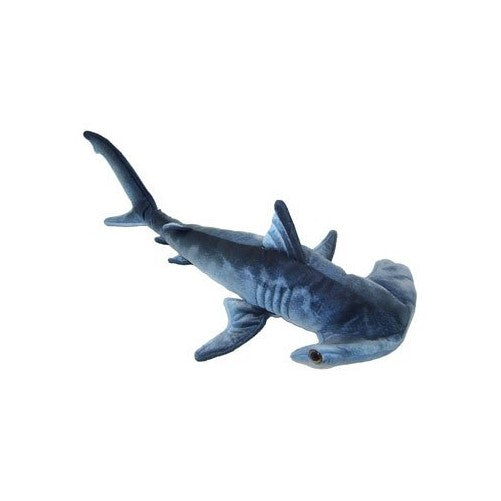 Blue Printed Hammerhead Shark Plush Toy 24" L