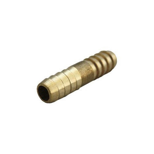 Jmf Hose Barb Mender 1/4 " Barb Yellow Brass 150 Psi Lead Free