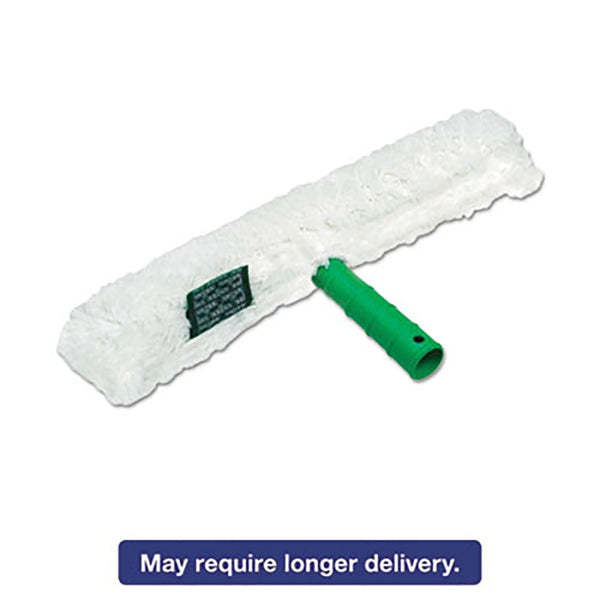 Unger UNG WC250 UNGWC250 Original Strip Washer with Green Nylon Handle, 10", White Cloth Sleeve