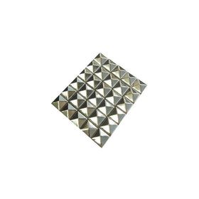 AutoM 100 PCS 10mm Leathercraft DIY Silver Metal Punk Spikes Spots Pyramid Studs Goth