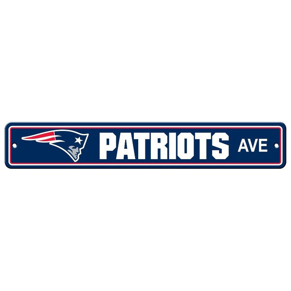 Fremont Die NFL New England Patriots Plastic Street Sign