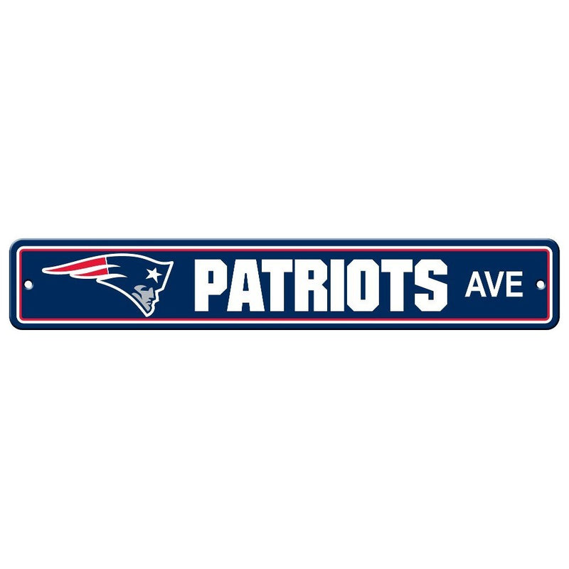 Fremont Die NFL New England Patriots Plastic Street Sign