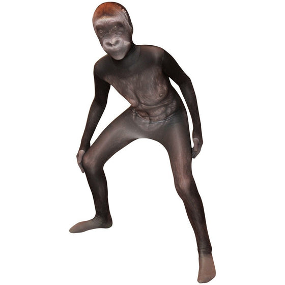 Morphsuits Silverback Gorilla Kids Animal Planet Costume - size Medium 3'6-3'11 (105cm-119cm)