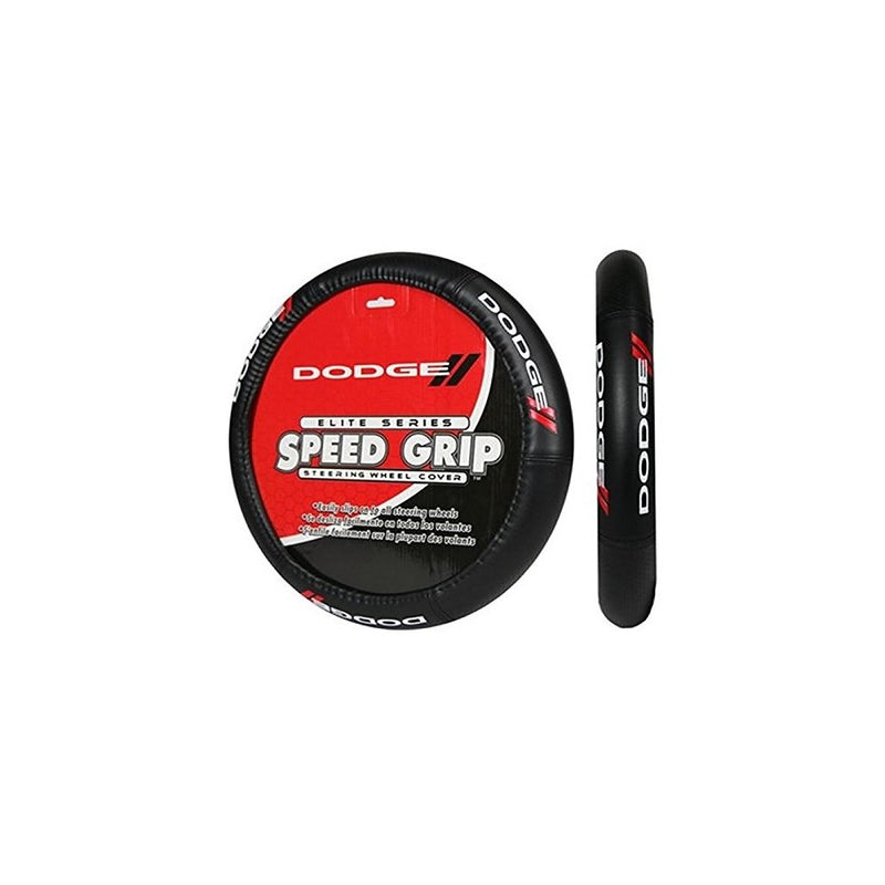 Dodge Elite Black Car Truck Steering Wheel Cover Universal Fit