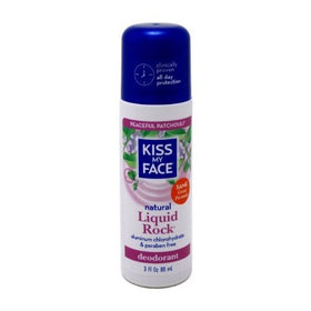 Kiss My Face Paraben Free Liquid Rock Roll-On Deodorant, Patchouli - 3 oz - 2 pk