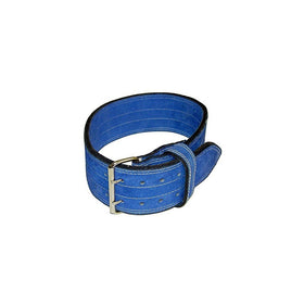Ader Leather Power Weight Lifting Belt- 4" Blue (Medium)