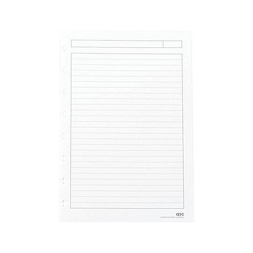 Staples Arc Notebook Filler Paper, Junior-sized, Narrow-Ruled, White, 50 Sheets