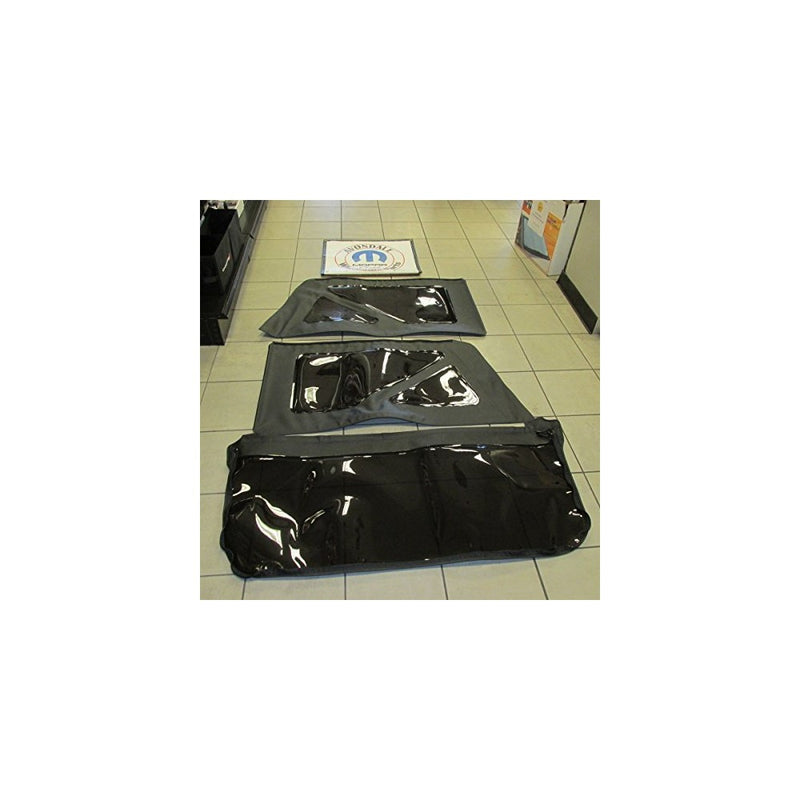 2011-2014 Jeep Wrangler 2 door Black top rear window replacement kit tinted OEM