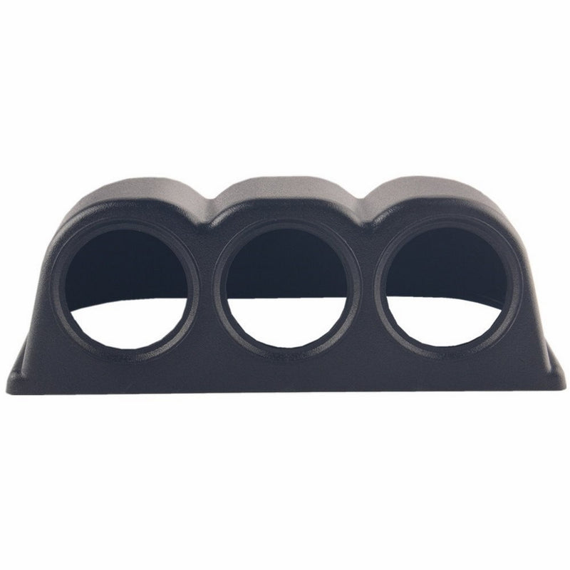 Dewhel Horizontal Black 52mm 3 Hole Triple Dash Mount Gauge Meter Pod Holder