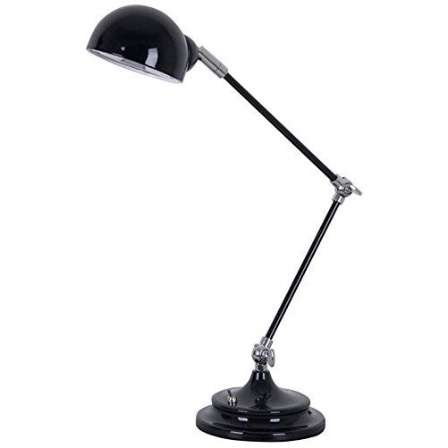 LIVING ACCENTS 18021-002 ADJUSTABLE DESK LAMP, BLACK COLOR