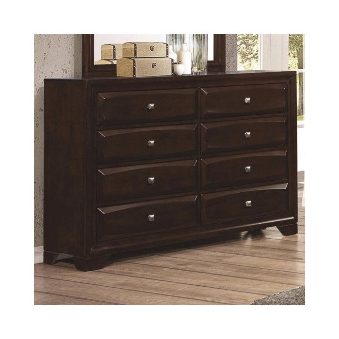 Wooden Dresser, Cappuccino Brown