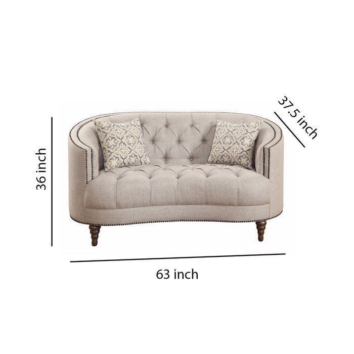 Loveseat, Beige