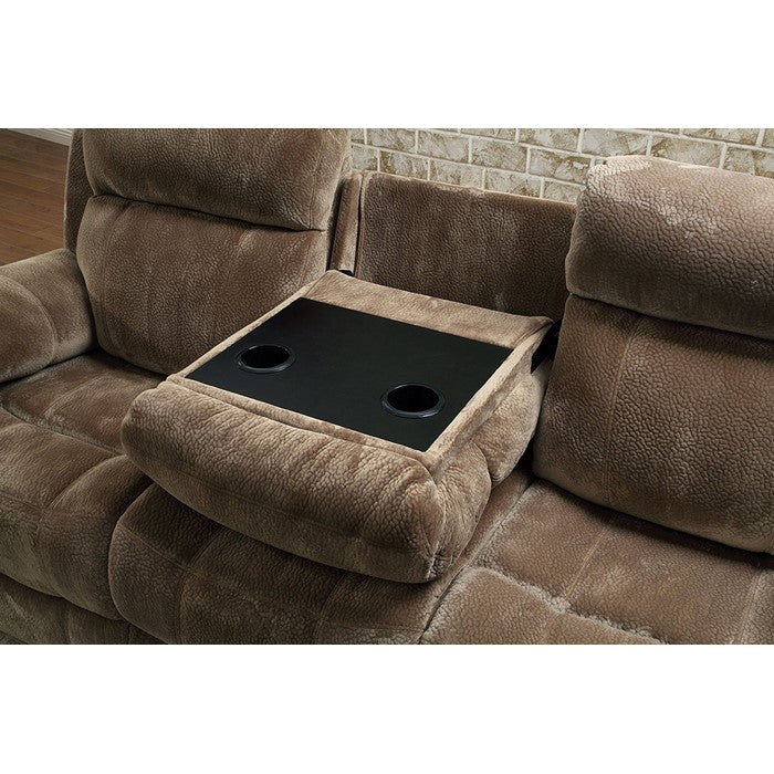 Motion Sofa With Pillow Arms, Brown