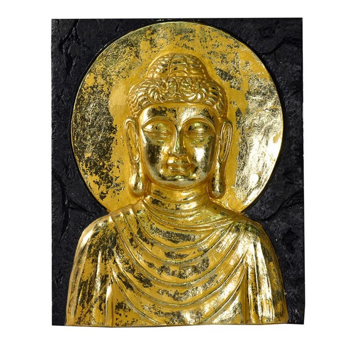 Resin Buddha WallDecor, Gold