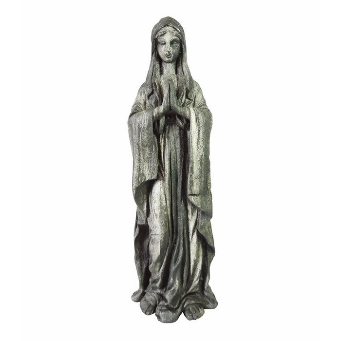 Resin Magnesium Oxide Virgen GardenDecor, Gray