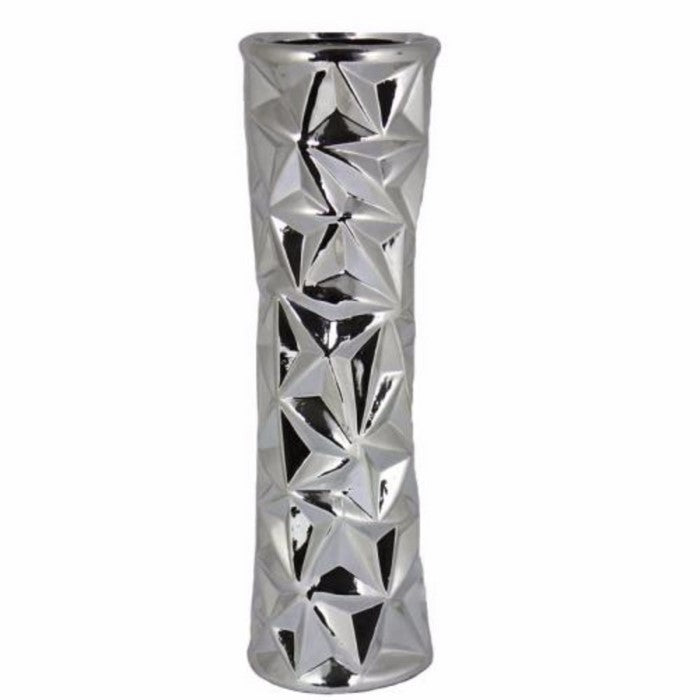 Ceramic Vase, Silver