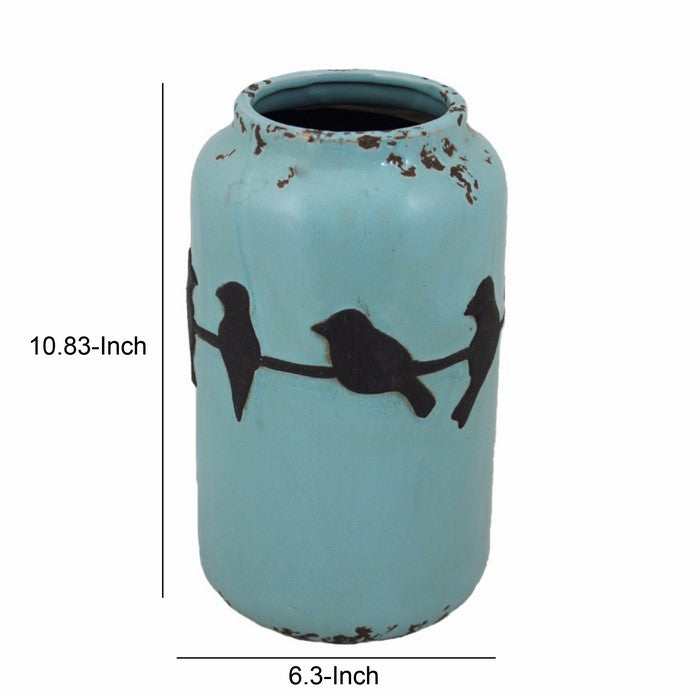 Ceramic Vase, Blue