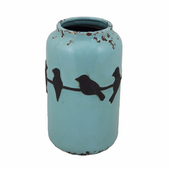 Ceramic Vase, Blue