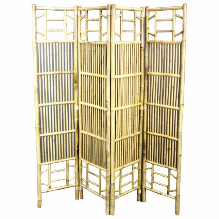 Foldable Bamboo Screen ,Beige