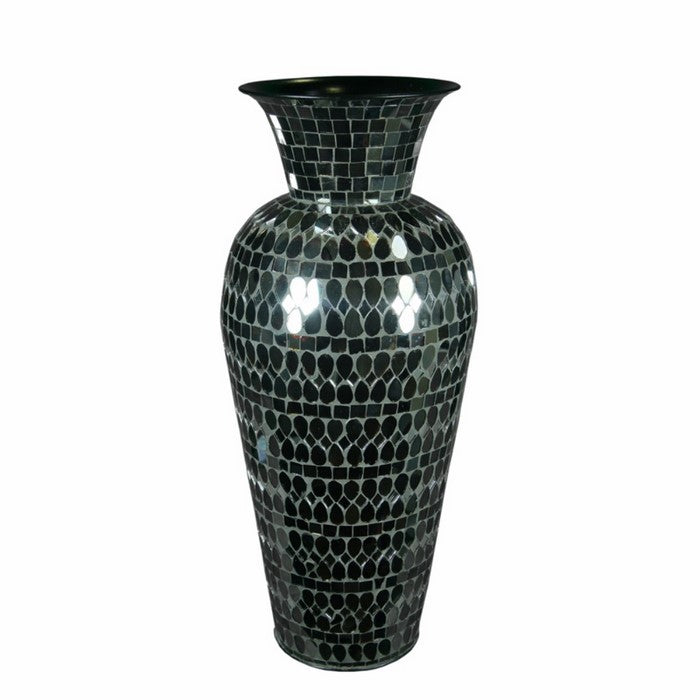 Mosaic Vase, Black