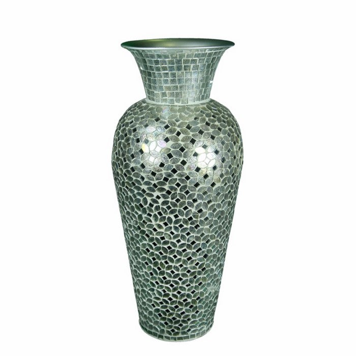 Mosaic Vase, Silver