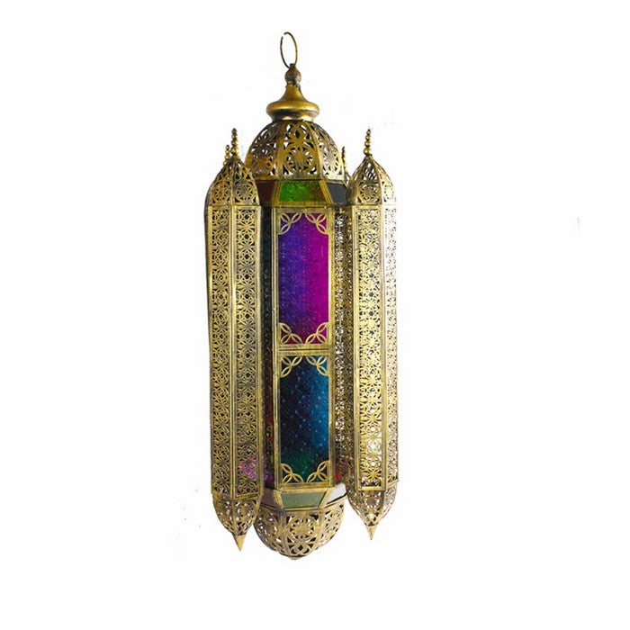Metal Lantern, Gold