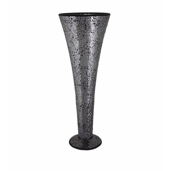 Mosaic Vase, Gray