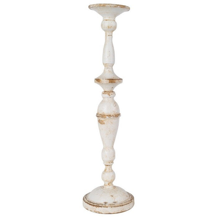 Candlestick Holder, Tall, White