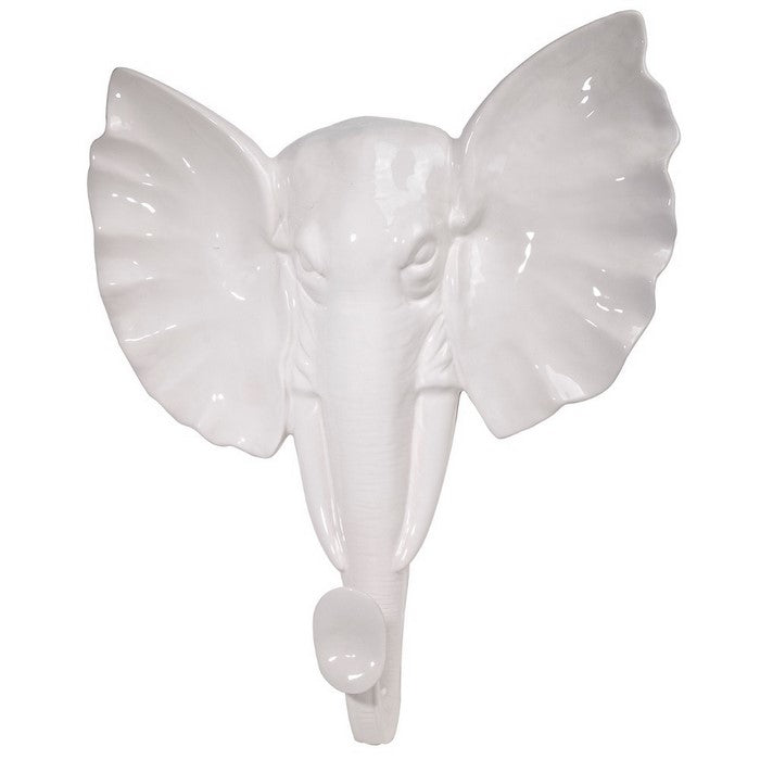 Elephant WallDecor, White
