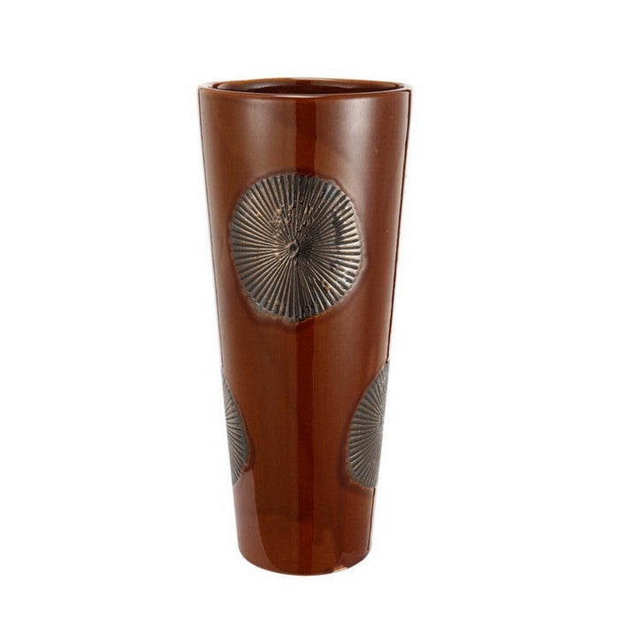 Ceramic Vase, Brown