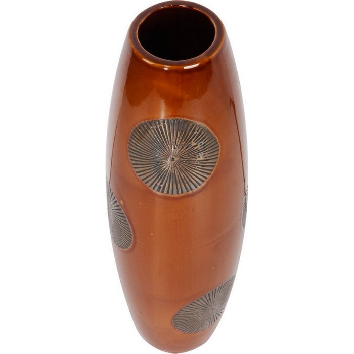 decorative Dolomite Vase, Brown