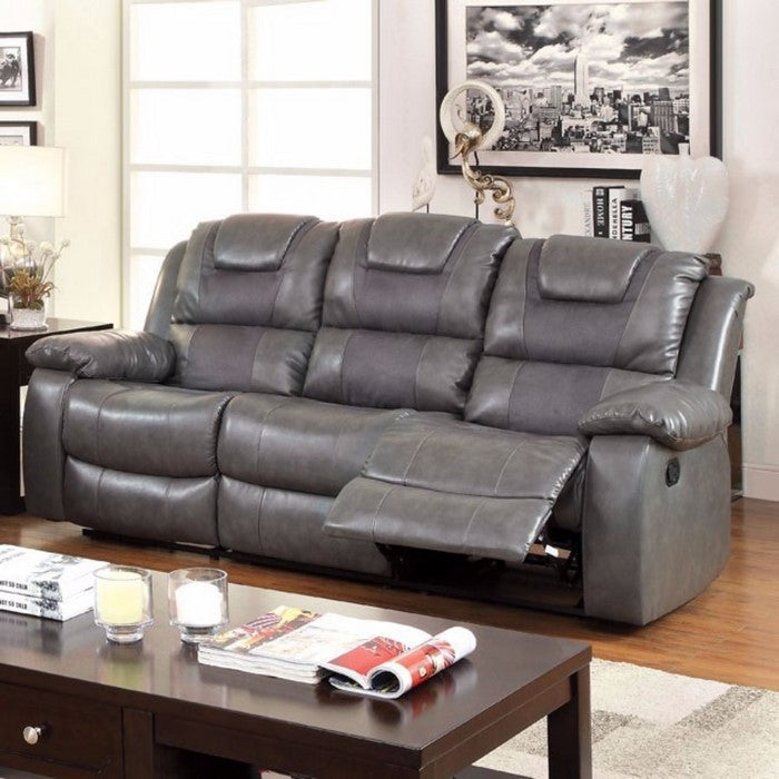 Three Seater Sofa Recliners, Gray