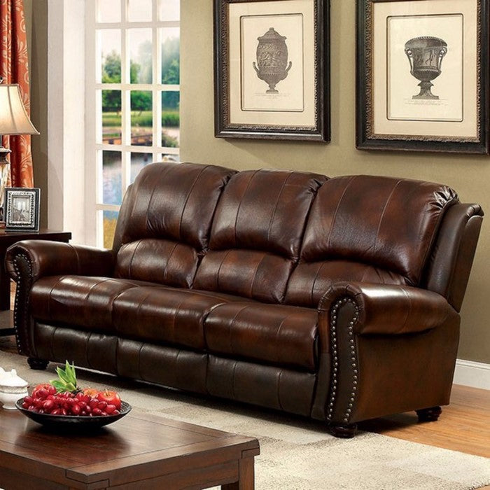 Leather Sofa, Brown