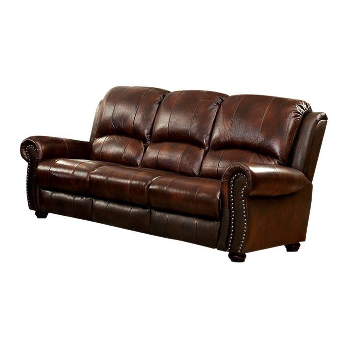 Leather Sofa, Brown