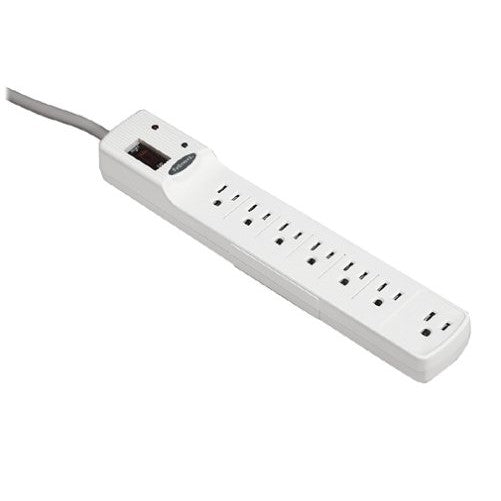 Fellowes 7-Outlet Office/Home Surge Protector, 6 Foot Cord, 840 Joules (99004)