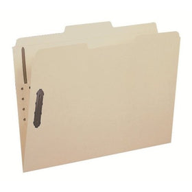 Smead Fastener File Folder, 2 Fasteners, Reinforced 1/3-Cut Tab, Letter Size, Manila, 12 per Pack (11537)