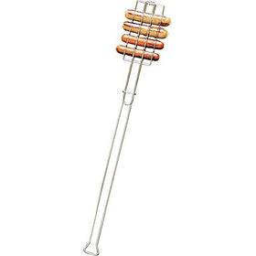 Rome's #2744 Safe 'T' Roaster Bratwurst-Hot Dog Roaster, Chrome Plated Steel