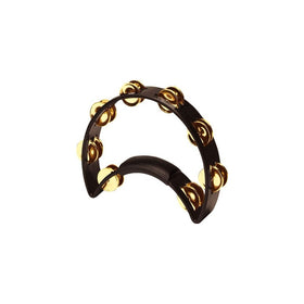 RhythmTech RT1011 Tambourine, Brass Jingles, Black