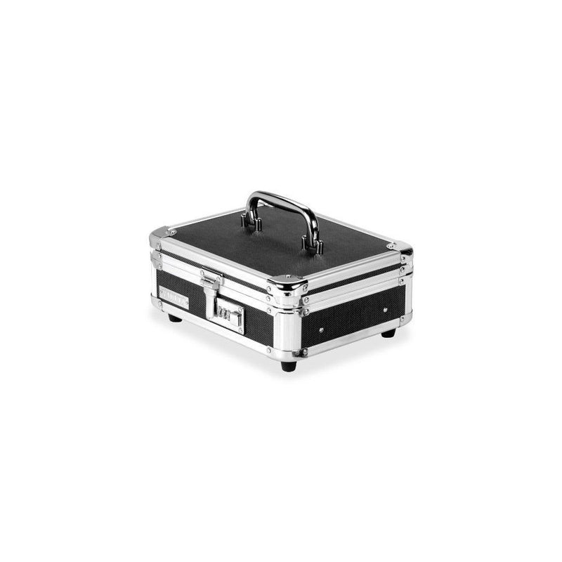 Vaultz Locking Cash Box, 9.875 x 4.875 x 8.5 Inches, Black (VZ01002)