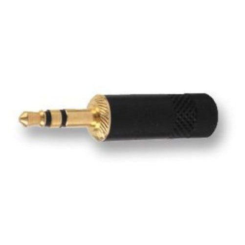 Neutrik NYS231BG 3.5mm Stereo Plug Black with Gold Plug