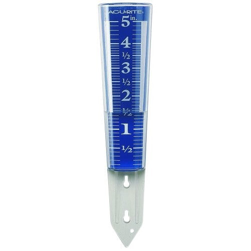 AcuRite 00850A2 5-Inch Capacity Easy-Read Magnifying Rain Gauge