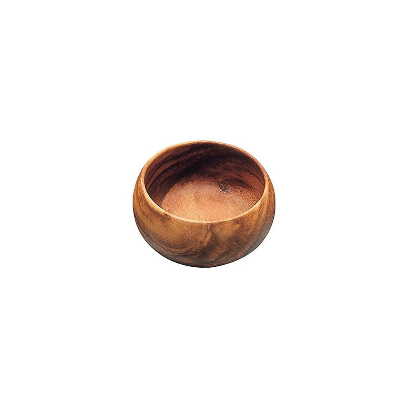 Pacific Merchants Acaciaware 6- by 3-Inch Acacia Wood Round Calabash Serving/Salad Bowl
