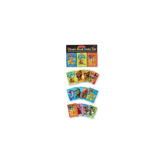 Melissa & Doug Classic Card Games Set - Old Maid, Go Fish, Rummy