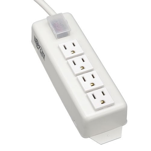 Tripp Lite 4 Outlet Home & Office Power Strip, 6ft Cord with 5-15P Plug (TLM406NC)