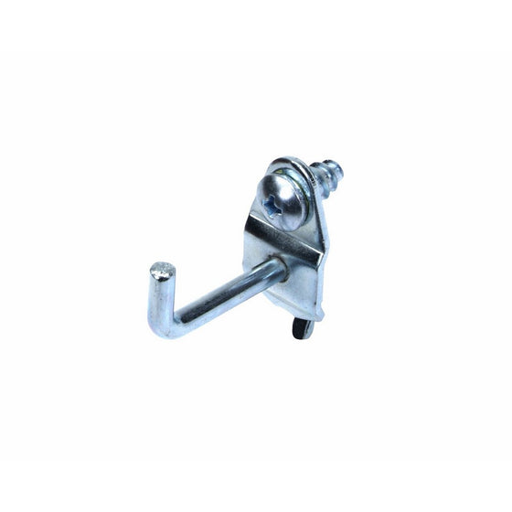 Triton Products 71119 DuraHook 1-1/8-Inch Single Rod 90 Degree Bend 3/16-Inch Diameter Zinc Plated Steel Pegboard Hook for DuraBoard or 1/8 Inch and 1/4 Inch Pegboard, 10-Pack