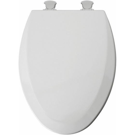 Mayfair 146EC 000 Molded Wood Toilet Seat with Lift-Off Hinges, Elongated, White
