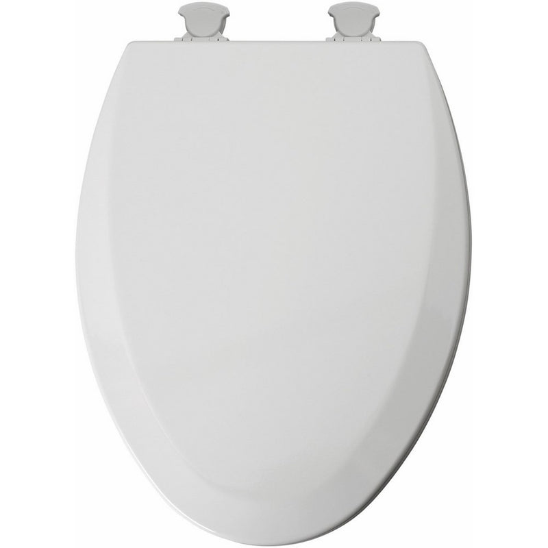 Mayfair 146EC 000 Molded Wood Toilet Seat with Lift-Off Hinges, Elongated, White